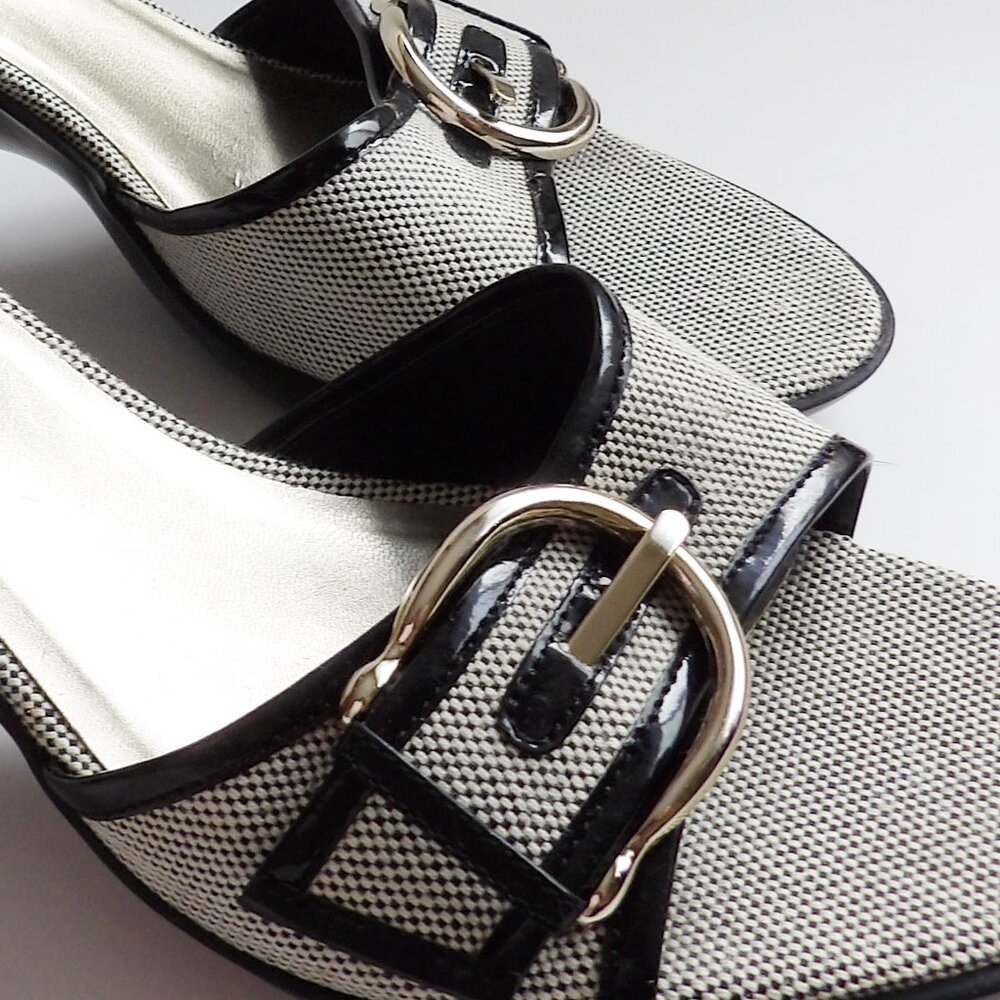 Joan & David Circa Comfort CJTARAH Wedge Heel Dressy Sandal with Buckle 10M EUC - Picture 7 of 9